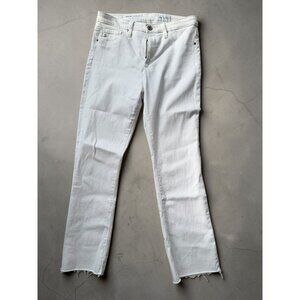 ADRIANO GOLDSCHMIED Jodi Crop White Denim Jeans Size 28